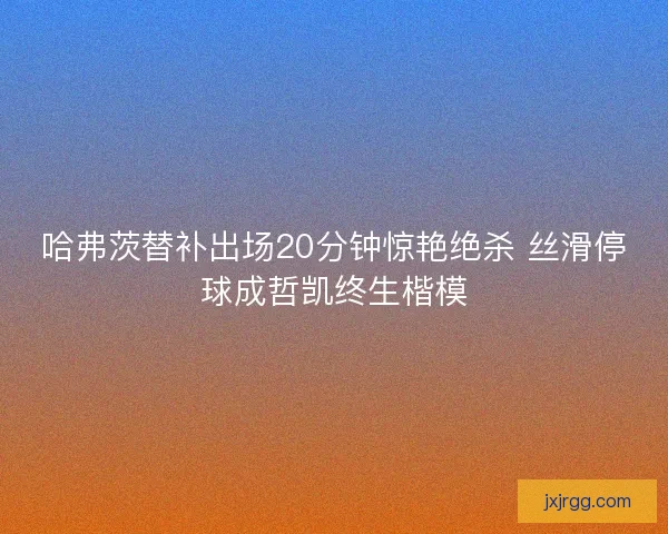 哈弗茨替补出场20分钟惊艳绝杀 丝滑停球成哲凯终生楷模 哈弗茨替补出场20分钟惊艳绝杀 丝滑停球成哲凯终生楷模